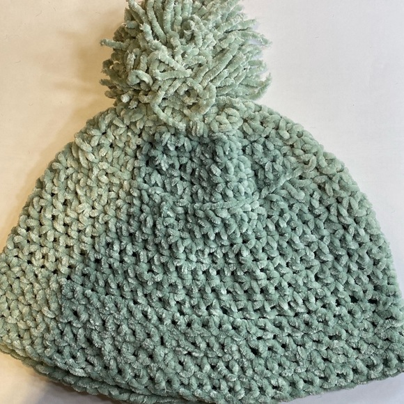 Sea Foam Green Winter Hat - Picture 2 of 4